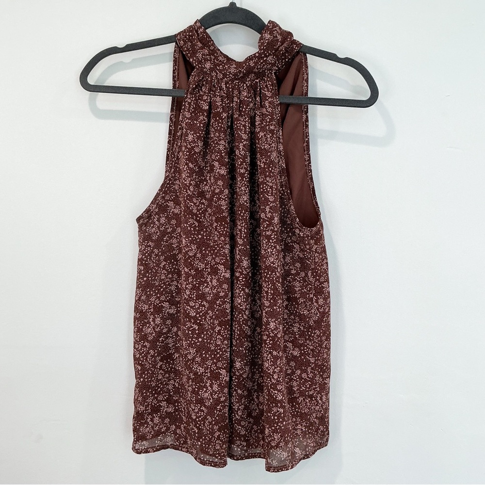 bishop + young Red Floral Halter Top